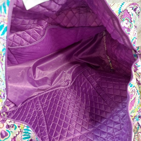 Vera Bradley Disney Parks Plums Up Mickey Large Duffle Purple Weekend/Tr… - Picture 9 of 11